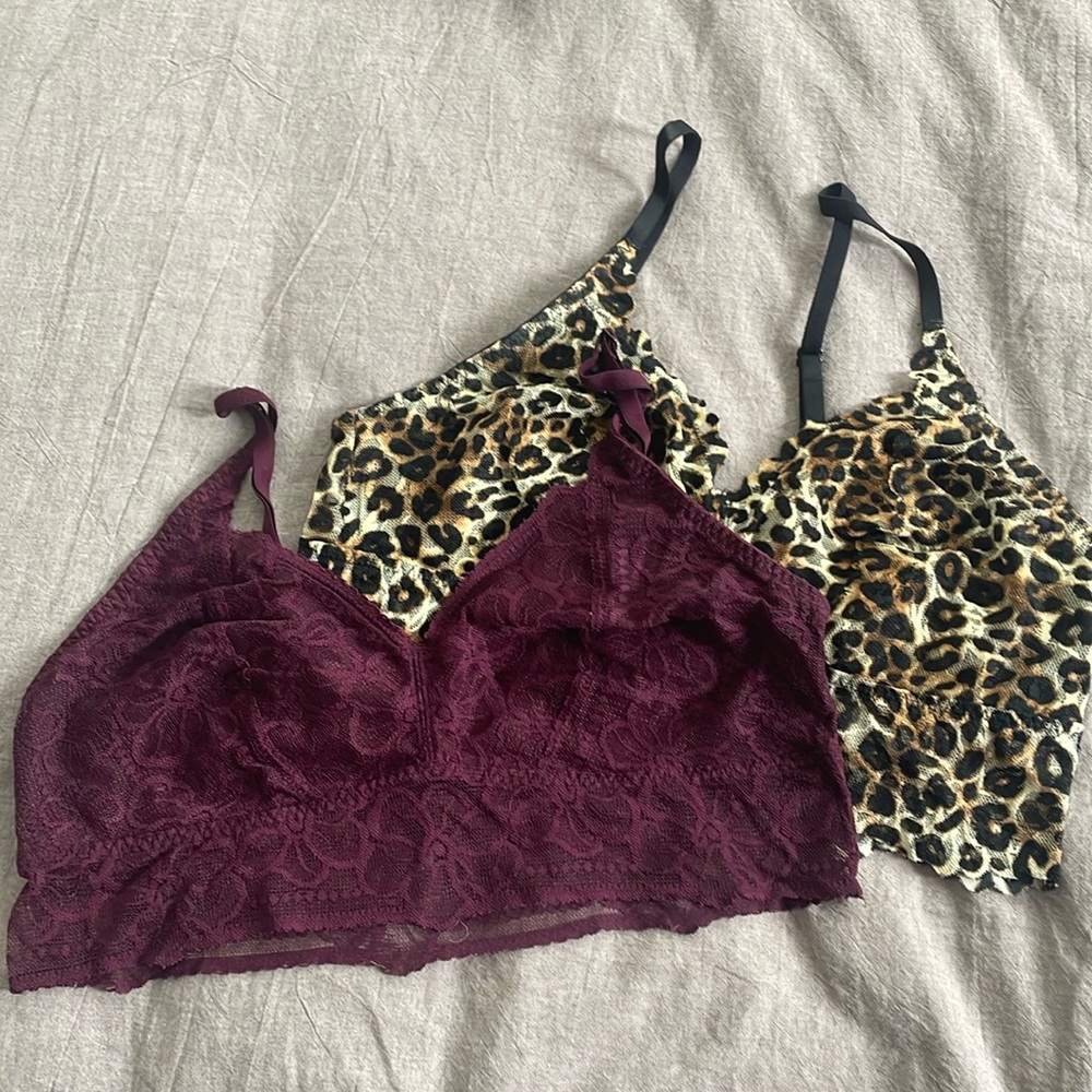 PINK lace bralettes 2